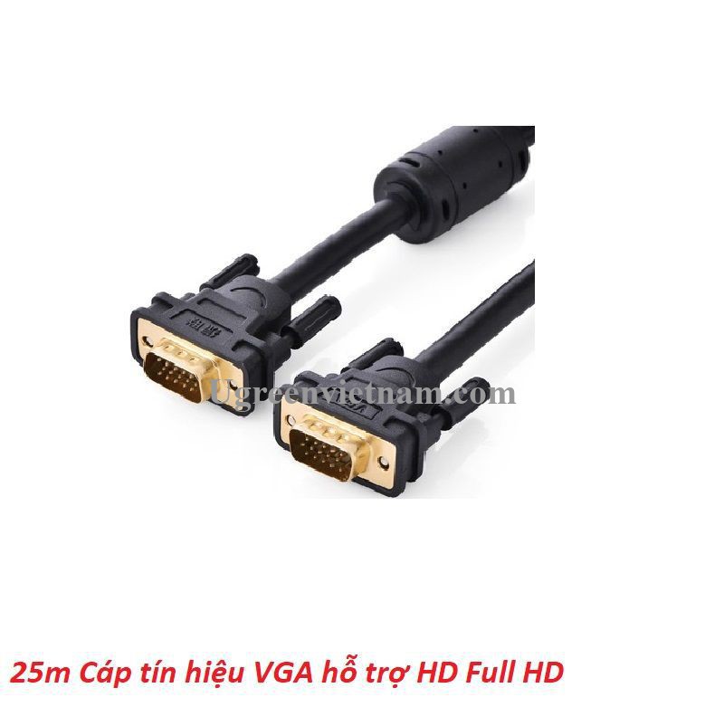 Ugreen 11639 25m Cáp tín hiệu VGA hỗ trợ HD Full HD VG101 20011639