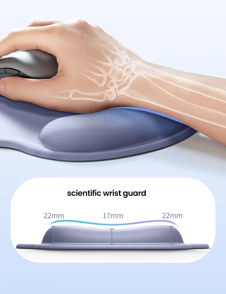 Tấm lót chuột chất liệu cao su (không xốp) màu xám Ugreen 25244