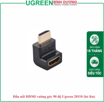 Đầu nối HDMI vuông góc 90 độ Ugreen 20110 (bẻ lên)