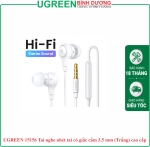 UGREEN 15156 Tai nghe nhét tai có giắc cắm 3,5 mm (Trắng) cao cấp