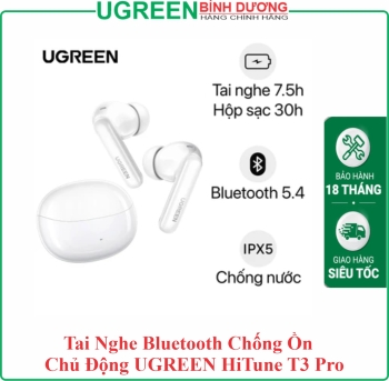 Tai Nghe Bluetooth Chống Ồn Chủ Động UGREEN HiTune T3 Pro