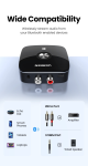 Bộ thu Bluetooth 5.1 cho loa, amly hỗ trợ cổng 3.5mm + RCA chính hãng Ugreen 40759 cao cấp