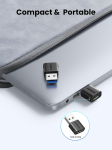 Đầu chuyển đổi USB-A sang USB-C chuẩn 3.1 tốc độ 10Gbps hỗ trợ sạc 3A Ugreen 45275 cao cấp (2pcs)