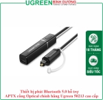 Thiết bị phát Bluetooth 5.0 hỗ trợ APTX cổng Optical chính hãng Ugreen 50213 cao cấp
