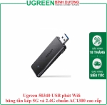 Ugreen 50340 USB phát Wifi băng tần kép 5G và 2.4G chuẩn AC1300 cao cấp