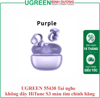 UGREEN 55430 Tai nghe không dây HiTune S3 màu tím chính hãng