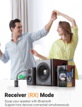 Bộ nhận, phát tín hiệu âm thanh qua Bluetooth 5.1 Ugreen 60300 cao cấp (Tranmitter/Receiver)