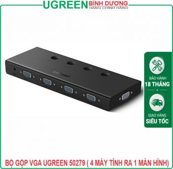 Bộ Gộp VGA Ugreen 50279 (4 Máy Tính Ra 1 Màn Hình)