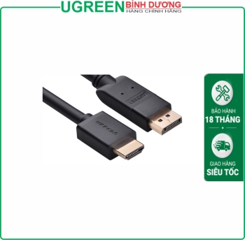 Dây chuyển đổi có chipset Displayport sang HDMI dài 1.5M màu đen Ugreen ( 10239)