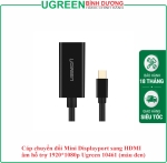 Cáp chuyển đổi Mini Displayport sang HDMI âm hỗ trợ 1920*1080p Ugreen 10461 (màu đen)