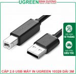 Cáp USB 2.0 Máy in Ugreen 10328 Dài 3M