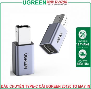 Đầu chuyển đổi USB Type-C Cái sang máy in Ugreen 20120