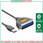 Cáp USB Máy in To LPT IEEE 1284 Ugreen 20225 Dài 2M (Đầu Đực)