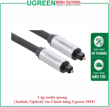 Cáp audio quang (Toslink, Optical) 3m Chính hãng Ugreen 10541