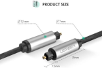 Cáp audio quang (Toslink, Optical) 3m Chính hãng Ugreen 10541