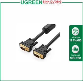 Cáp dữ liệu VIDEO VGA truyền hình ảnh dài 3M màu đen Ugreen ( 11631