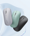 Chuột không dây Slim 2.4Ghz + Bluetooth 5.0 DPI 4000 Ugreen 25160 cao cấp (Xám)