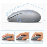 Chuột không dây dùng cho máy tính, laptop chất liệu nhựa ABS, màu xám Ugreen 90669 cao cấp