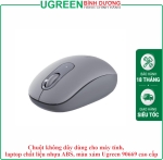 Chuột không dây dùng cho máy tính, laptop chất liệu nhựa ABS, màu xám Ugreen 90669 cao cấp