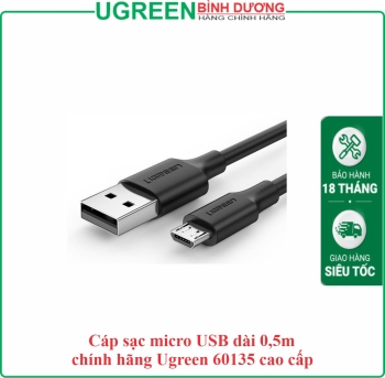 Cáp sạc micro USB dài 0,5m chính hãng Ugreen 60135 cao cấp