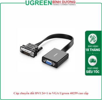 Cáp chuyển đổi DVI 24+1 to VGA Ugreen 40259 cao cấp