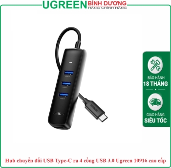 Hub chuyển đổi USB Type-C ra 4 cổng USB 3.0 Ugreen 10916 cao cấp