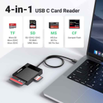 Đầu đọc thẻ nhớ USB Type-C 4 in 1 SD/TF/CF/MS cho điện thoại, máy tính Ugreen 15306 cao cấp