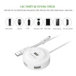 Bộ chia 4 cổng USB 2.0 Ugreen 20270 màu trắng