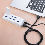 Hub đa năng gồm 7 cổng USB 3.0 Ugreen 20296 kèm sạc điện thoại, máy tính bảng...