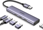 Hub chia USB 3.0 Type-A ra 4 cổng USB 3.0 tốc độ 5Gbps dây bọc dù vỏ nhôm Ugreen 20805