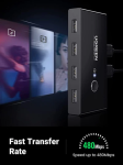 Bộ chia sẻ máy in USB 2.0 từ 4 thiết bị vào 2 máy tính chính hãng Ugreen 30767