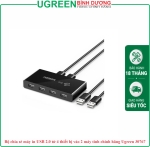 Bộ chia sẻ máy in USB 2.0 từ 4 thiết bị vào 2 máy tính chính hãng Ugreen 30767