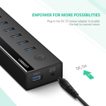 Bộ HUB chia 7 Cổng USB 3.0 Có Nguồn 5V/2A Ugreen 40522 cao cấp