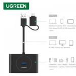 Bộ chia USB Type-C ra 4 cổng USB 3.0 dài 1M Ugreen 40850 chính hãng