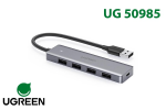 Hub chia 4 cổng USB 3.0 hỗ trợ cấp nguồn USB-C chính hãng Ugreen 50985 cao cấp