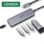 Bộ chia USB Type-C ra 4 cổng USB 3.0 có hỗ trợ nguồn Ugreen 70336