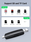 Đầu đọc thẻ nhớ SD/TF 2 trong 1 USB-A & USB-C Ugreen 80191