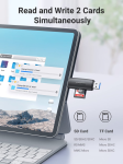 Đầu đọc thẻ nhớ SD/TF 2 trong 1 USB-A & USB-C Ugreen 80191