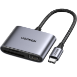 Đầu đọc thẻ SD/TF kèm OTG chuẩn USB Type-C Ugreen 80798 vỏ nhôm cao cấp