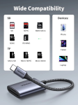 Đầu đọc thẻ SD/TF chuẩn USB Type-C Ugreen 80888 vỏ nhôm cao cấp