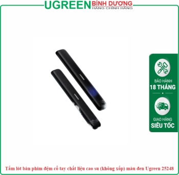 Tấm lót bàn phím đệm cổ tay chất liệu cao su (không xốp) màu đen Ugreen 25248