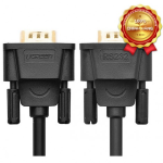 Cáp cổng Com Rs232 9 chân dương sang Com 9 chân âm (9M/9F) dài 2m chính hãng Ugreen 20146 cao cấp