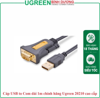 Cáp USB to Com dài 1m chính hãng Ugreen 20210 cao cấp