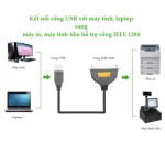 Cáp máy in USB to LPT IEEE 1284 dài 2m chính hãng Ugreen 20225 cao cấp