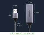 Cáp USB 3.0 to Lan 10/100/1000Mbps Gigabit Ethernet Ugreen 50922 vỏ nhôm cao cấp