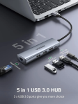 Bộ chia USB 3.0 ra 3 cổng USB 3.0 + Lan Gigabit 1000Mbps Ugreen 60812 cao cấp