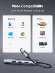Bộ chia USB 3.0 ra 3 cổng USB 3.0 + Lan Gigabit 1000Mbps Ugreen 60812 cao cấp