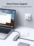 Bộ chia USB 3.0 ra 3 cổng USB 3.0 + Lan Gigabit 1000Mbps Ugreen 60812 cao cấp
